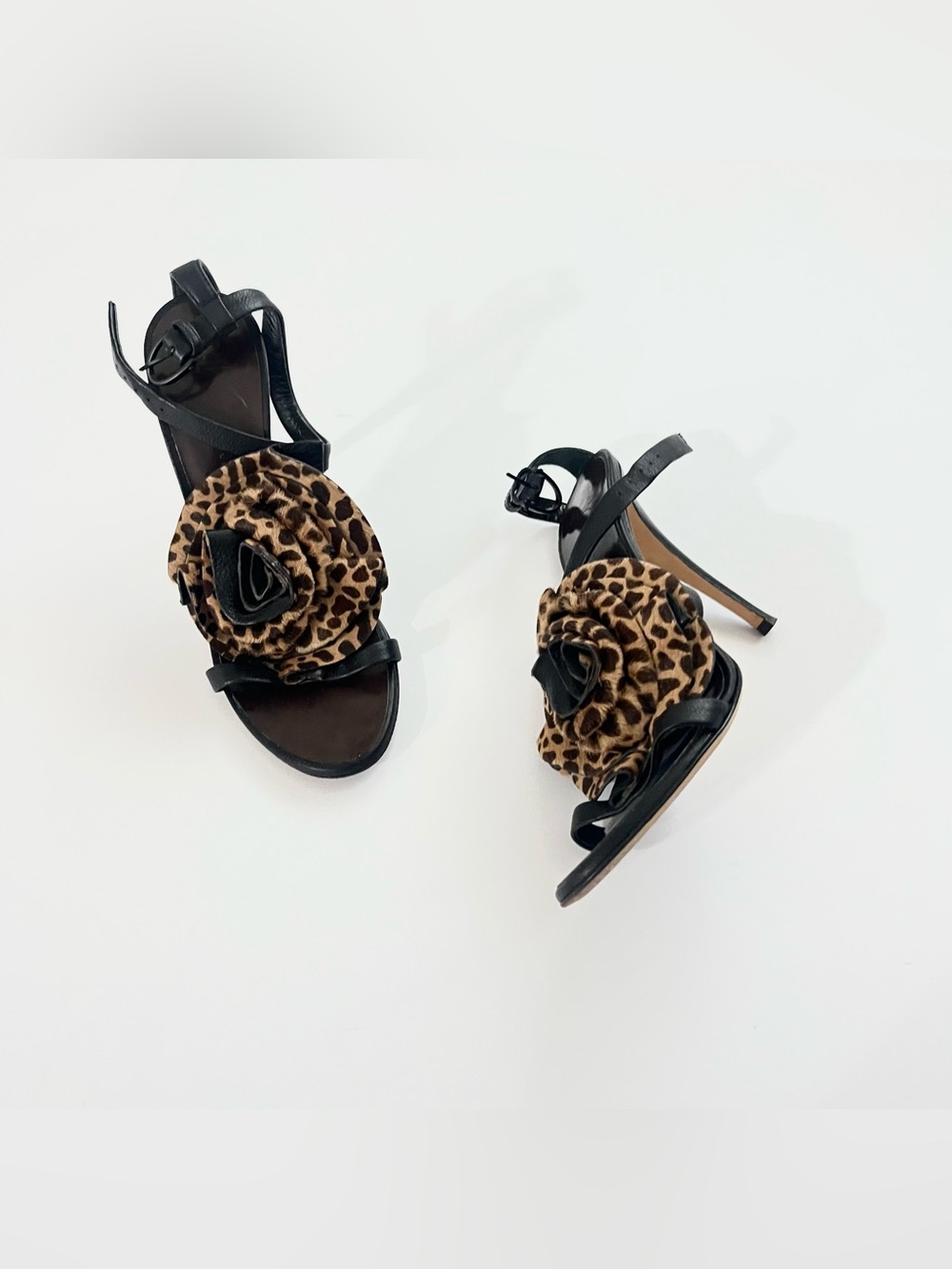 Giuseppe Zanotti brown leather stiletto heels